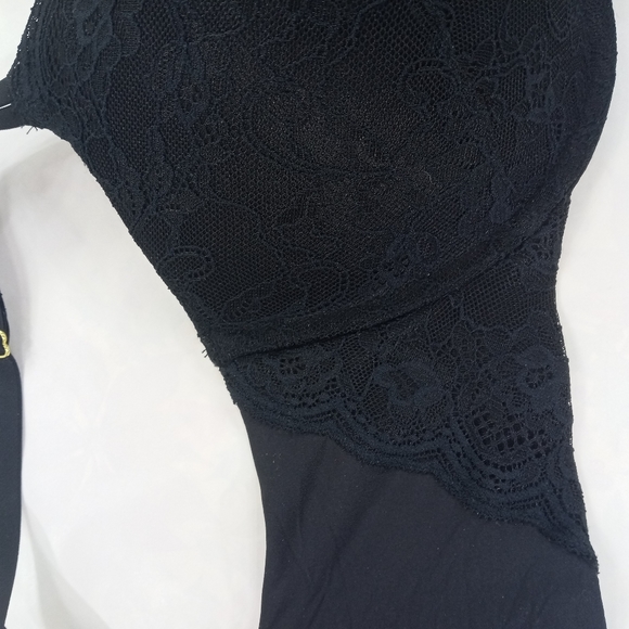 Joyspun Black Lace Push Up Bra 36DD - Picture 4 of 5
